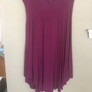 Deep purple dress